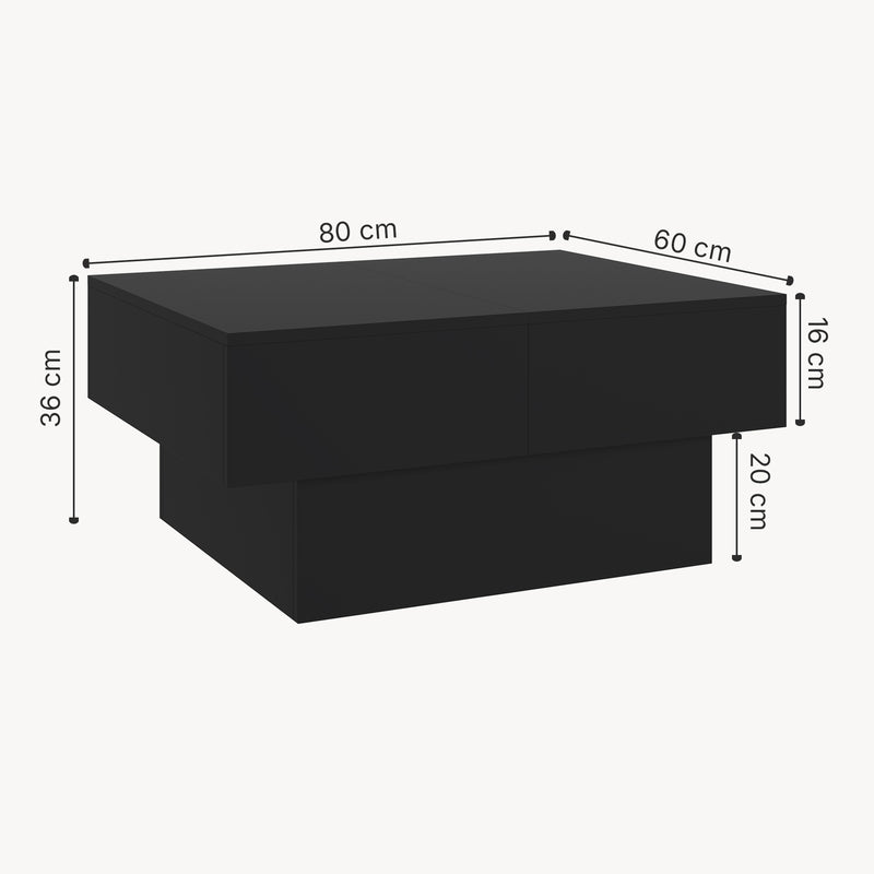 Maatschets Salontafel Lens 80x60x40 cm [en.casa]