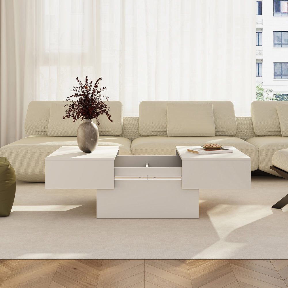 Table basse extensible Lens 80 x 60 x 36 cm [en.casa] 