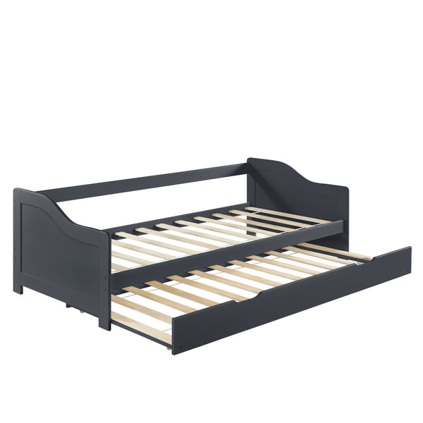 Bedbank tienerbed met onderschuifbed en bedbodem - verschillende kleuren