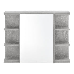 Placard Mural Harstad de Salle de Bain Porte avec Miroir 64 x 80 x 20 cm [en.casa]