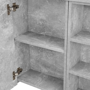 Placard Mural Harstad de Salle de Bain Porte avec Miroir 64 x 80 x 20 cm [en.casa]