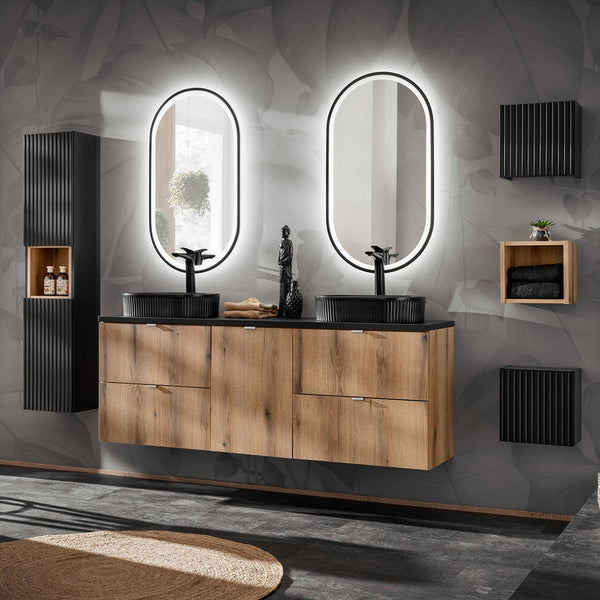 Wandrek Newport voor badkamer 25x27x21 cm [en.casa]