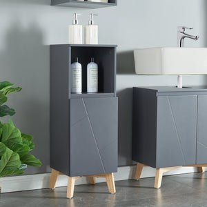 Armoire de salle de bain Overath gris [en.casa] - premiumXL