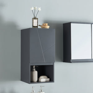 Armoire murale Overath 30x30x60 cm gris [en.casa] - premiumXL