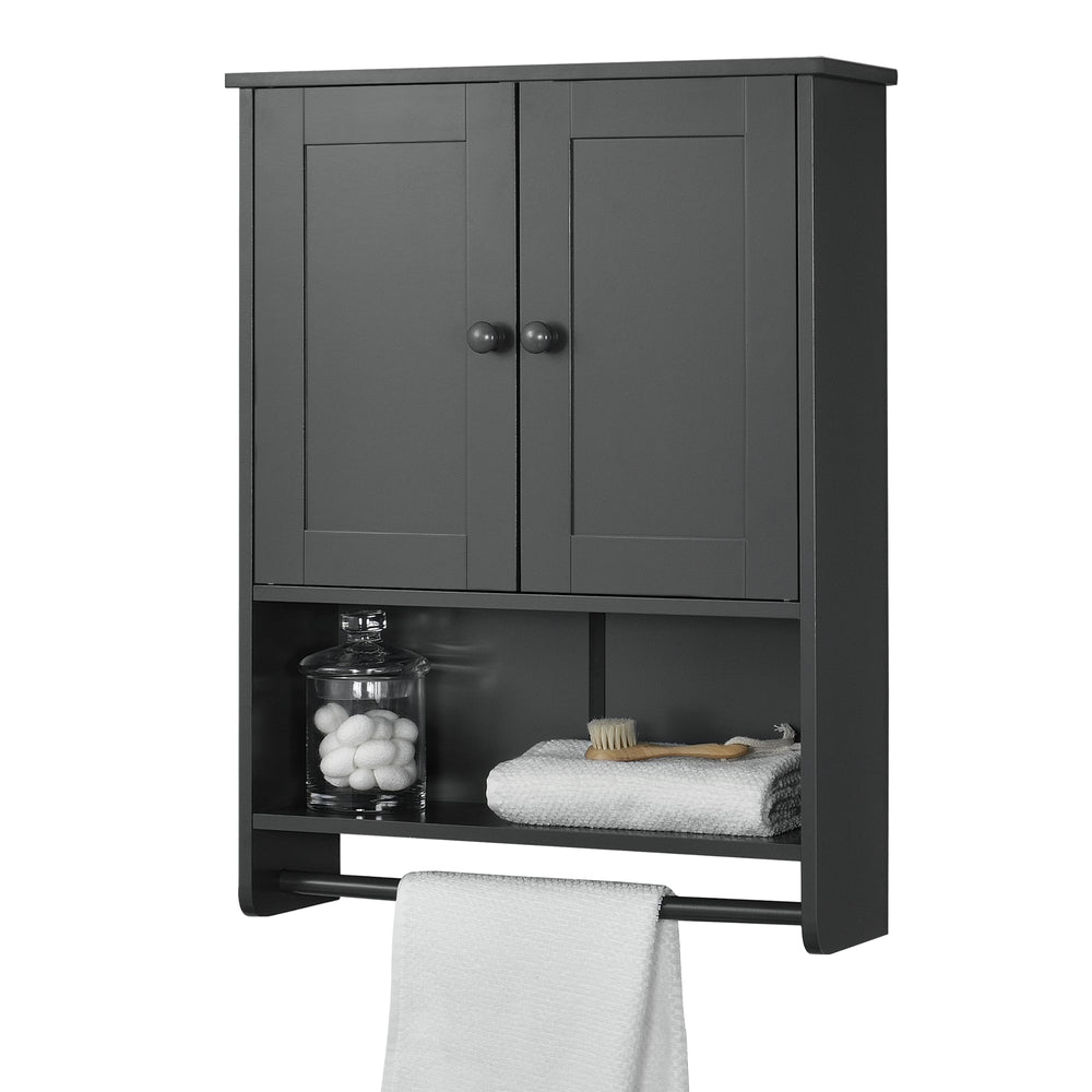 Badkamerkast Steyr 65x49x15 cm met handdoekhouder MDF div. kleuren en.casa - premiumXL