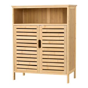 Bamboe badkamerkast Eslöv 81x65,5x31 cm [en.casa] - premiumXL