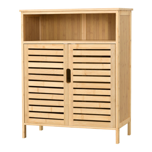 Bamboe badkamerkast Eslöv 81x65,5x31 cm [en.casa] - premiumXL