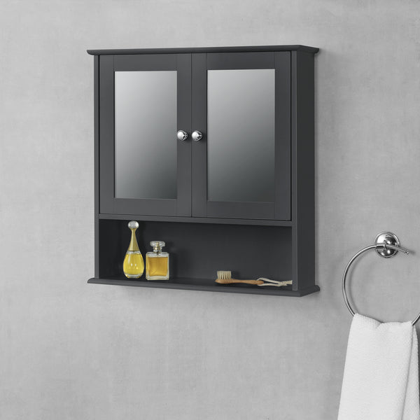 Placard Mural à Miroir Linz 58 x 56 x 13 cm [en.casa]
