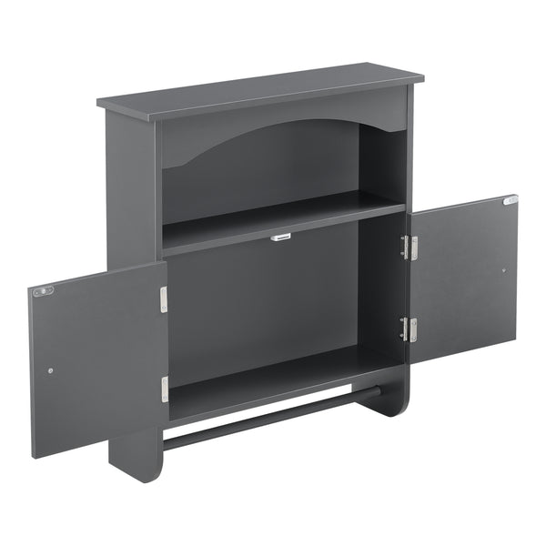 Badkamerkast Graz voor wandmontage met handdoekhouder 61,3x53x15,5 cm - 2 varianten