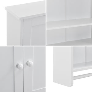 Placard Mural Steyr avec Porte-Serviettes à 2 Portes 65 x 48,7 x 14,5 cm [en.casa]