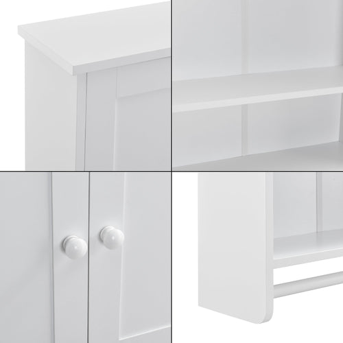 Placard Mural Steyr avec Porte-Serviettes à 2 Portes 65 x 48,7 x 14,5 cm [en.casa]