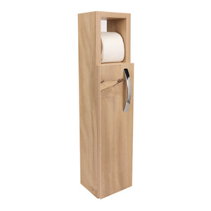 Armoire de salle de bain Årjäng avec distributeur de papier toilette panneau de particules 65 x 15 x 12 cm [en.casa]