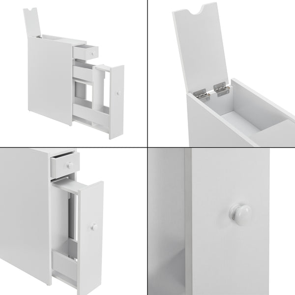 Meuble bas de salle de bain Kihniö à 2 tiroirs [en.casa]