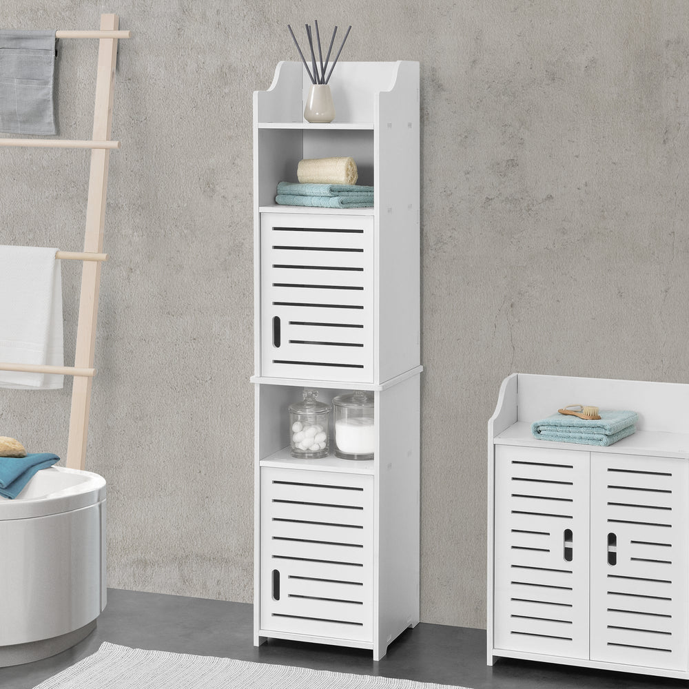 Armoire de salle de bain Mora 135x32x32 cm WPC en.casa - premiumXL
