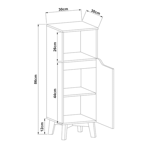Armoire de salle de bain Overath [en.casa]