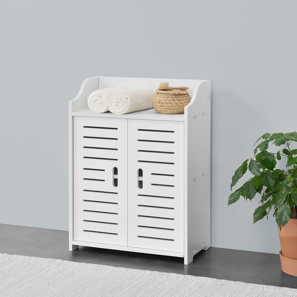 Meuble de Salle de Bain Trosa à 2 Portes 62 x 45 x 25 cm [en.casa]
