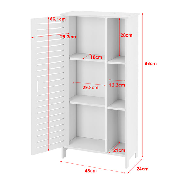 Meuble Colonne Vansbro pour Salle de Bain à 3 Niveaux 96 x 48 x 24 cm [en.casa]