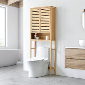 Toilettenkast Geta 170 x 66 x 23 cm Bamboe [en.casa] - premiumXL