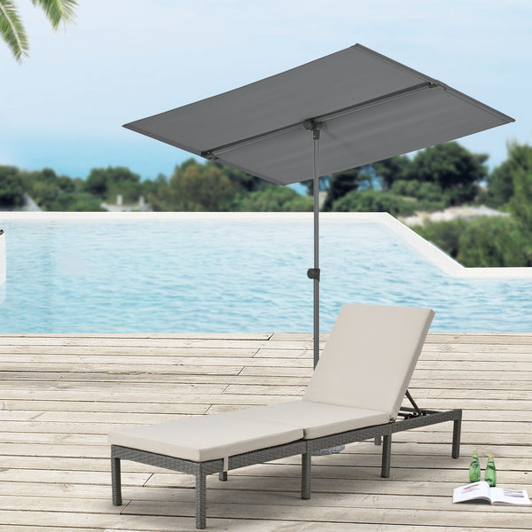 [pro.tec] Parasol 360° Carsoli 120-200x180x130 cm - 2 varianten