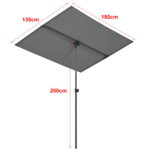 [pro.tec] Parasol 360° Carsoli 120-200x180x130 cm - 2 varianten