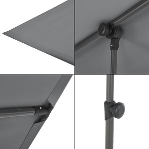 [pro.tec] Parasol 360° Carsoli 120-200x180x130 cm - 2 varianten