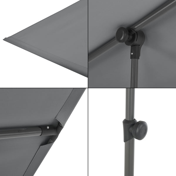 [pro.tec] Parasol 360° Carsoli 120-200x180x130 cm - 2 varianten