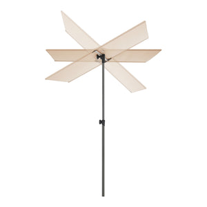 Parasol Carsoli inclinable à 360° rectangulaire 180 x 130 cm [pro.tec]