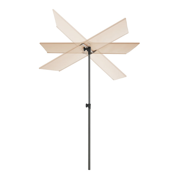 Parasol Carsoli inclinable à 360° rectangulaire 180 x 130 cm [pro.tec]