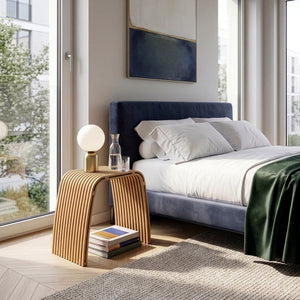 Tabouret en bambou Jysa [en.casa]