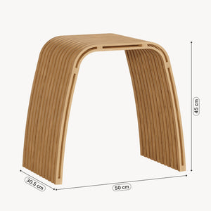 Tabouret en bambou Jysa [en.casa]