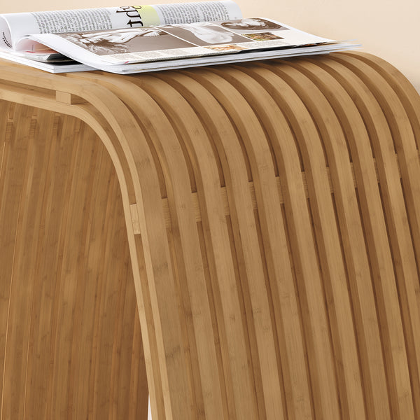 Tabouret en bambou Jysa [en.casa]