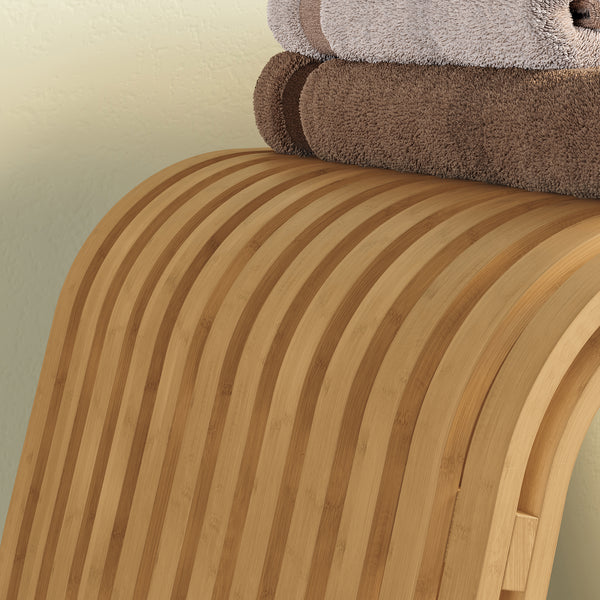Tabouret en bambou Jysa [en.casa]