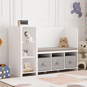 Kinderrek Høylandet met zitbank 76x112x40 cm [en.casa]