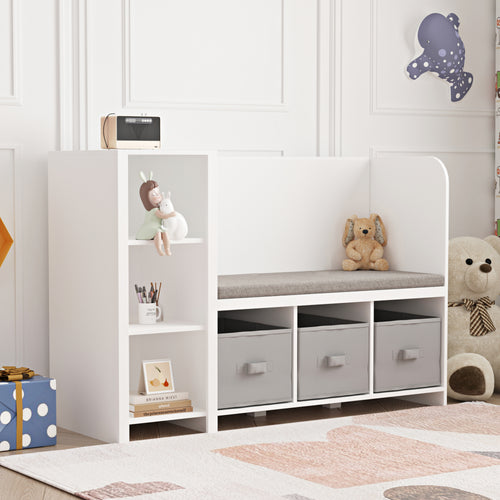 Kinderrek Høylandet met zitbank 76x112x40 cm [en.casa]