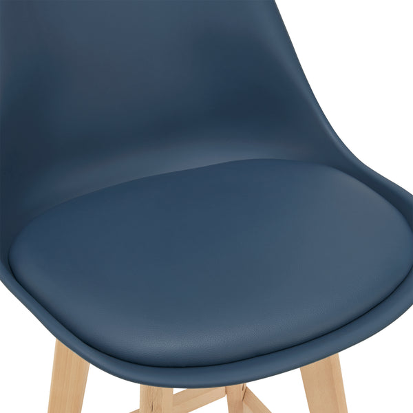 Lot de 2 Tabourets de Bar Lublin Similicuir Hêtre [en.casa] 