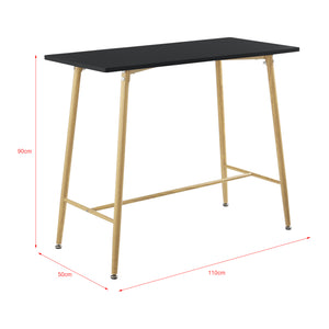 Table de Bar Enköping Rectangulaire 110x50x90 cm Couleurs différentes [en.casa]