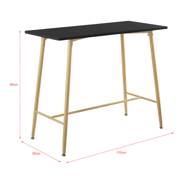 Table de Bar Enköping Rectangulaire 110x50x90 cm Couleurs différentes [en.casa]