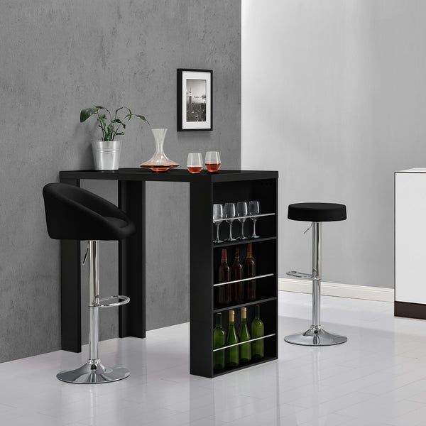 Table de Bar Bonn 3 Étagères 117 x 57 x 107 cm Plusieurs couleurs [en.casa]