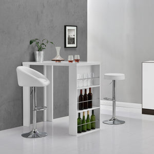 Table de Bar Bonn 3 Étagères 117 x 57 x 107 cm Plusieurs couleurs [en.casa]