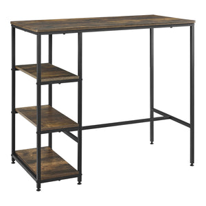 Bartisch Växjö 100x109x60cm Donkere houttint en.casa - premiumXL