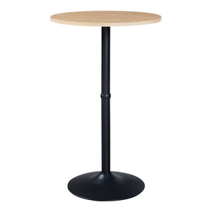 Table haute ronde Vantaa acier MDF 100 x 60 cm [en.casa]