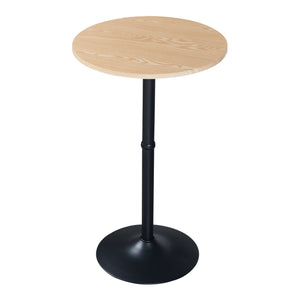 Table haute ronde Vantaa acier MDF 100 x 60 cm [en.casa]