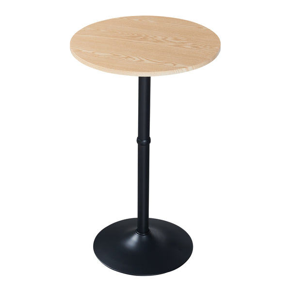 Table haute ronde Vantaa acier MDF 100 x 60 cm [en.casa]