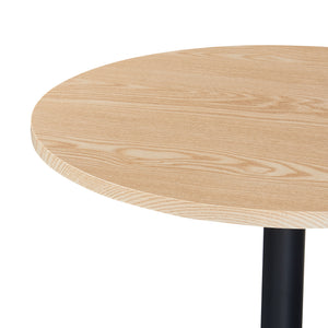 Table haute ronde Vantaa acier MDF 100 x 60 cm [en.casa]