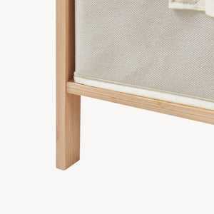 Commode avec tiroirs en tissu Maldon naturel / beige [en.casa] 