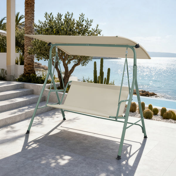Balancelle Satten pour 3 personnes 173 x 119 x 153 cm [en.casa] 