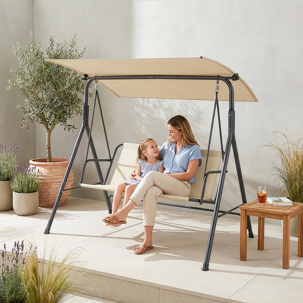 Balancelle Satten pour 3 personnes 173 x 119 x 153 cm [en.casa] 
