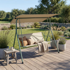 Balancelle Satten pour 3 personnes 173 x 119 x 153 cm [en.casa] 