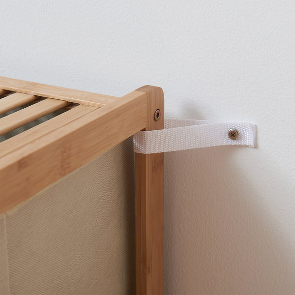 Commode avec tiroirs en tissu Maldon naturel / beige [en.casa] 