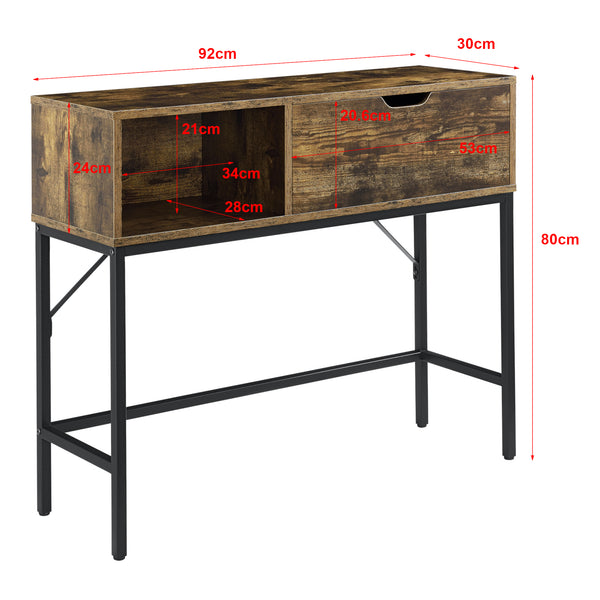Table console Tranemo 92 x 30 x 80 cm Couleurs différentes [en.casa]